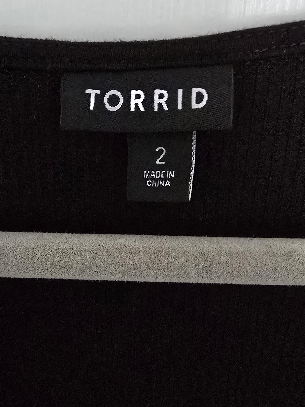 Torrid Black Knit Fit-and-Flare Dress - Picture 4 of 4